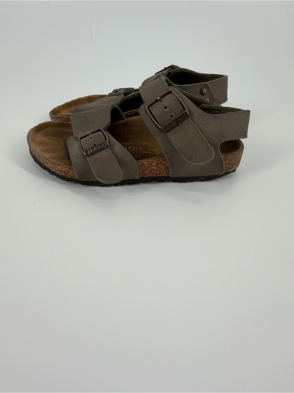 Birkenstock Kids New York Double Strap Mocha Sandals Size 29 - Picture 5 of 9